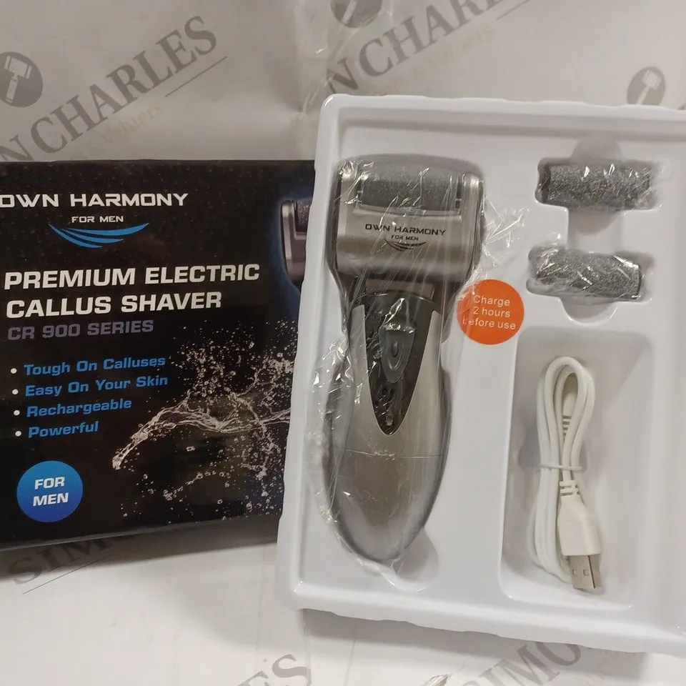 BOXED OWN HARMONY FOR MEN PREMIUM ELECTRIC CALLUS SHAVER CR 900 SERIES