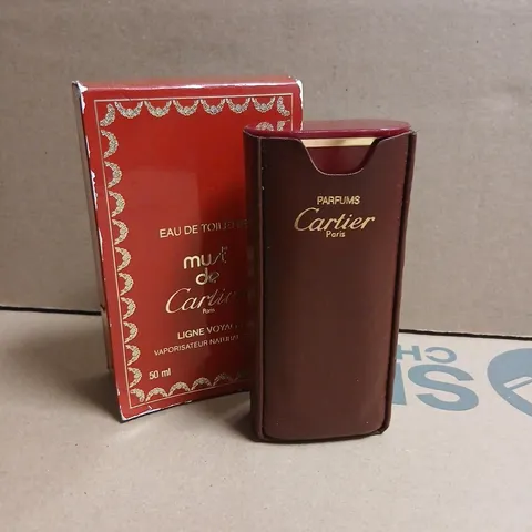 CARTIER PARFUMS PARIS EAU DE TOILETTE LIGNE VOYAGE 50 ML TRAVEL SPRAY