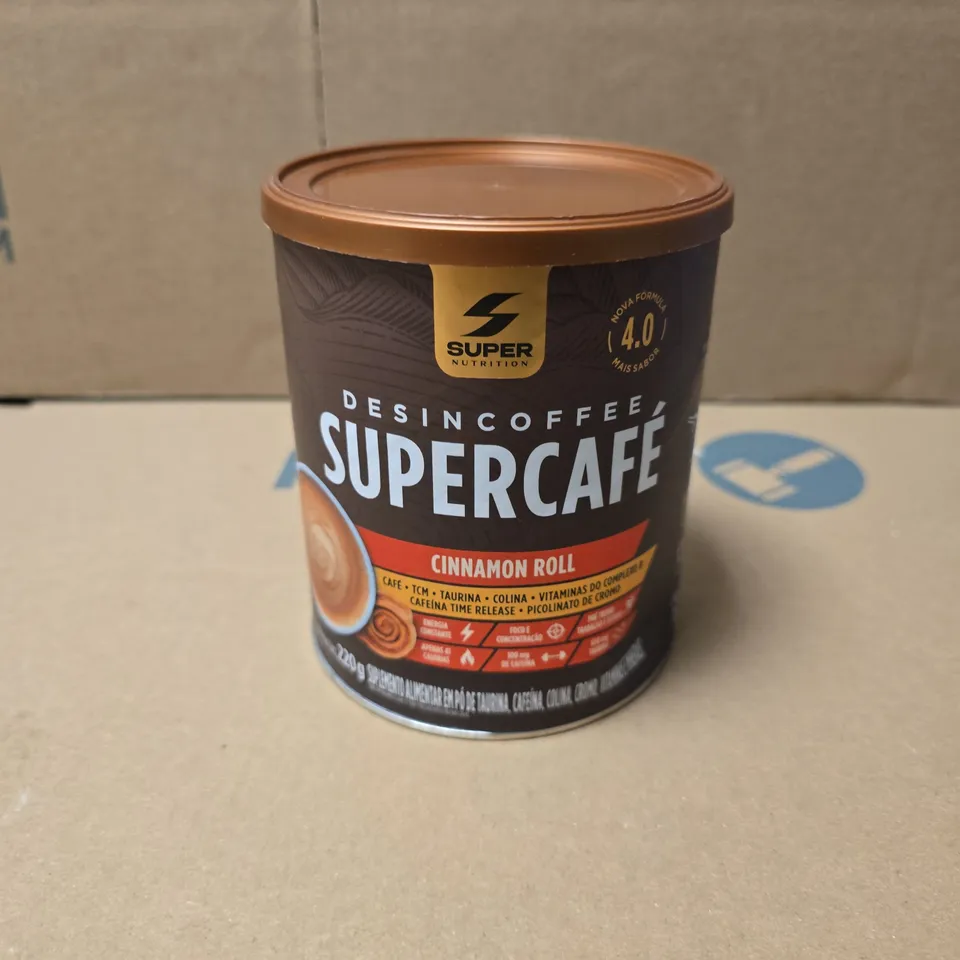 SUPER NUTRITION DESINCOFFEE SUPERCAFE CINNAMON ROLL (220G)