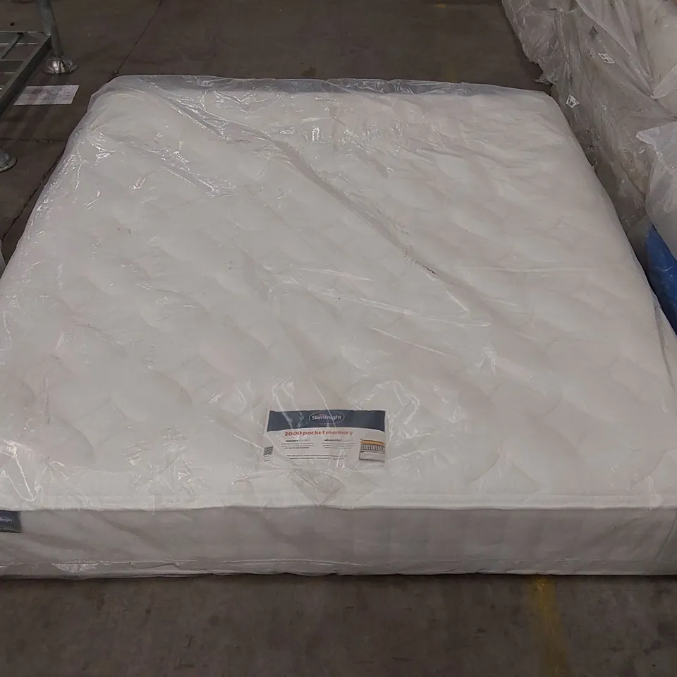 QUALITY BAGGED SILENTNIGHT 2000 POCKET SPRUNG MEMORY 6FT SUPER KING MATTRESS 