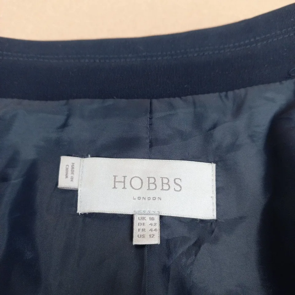 HOBBS LONDON NAVY BLAZER – WOMEN'S, UK 16 (US 12)