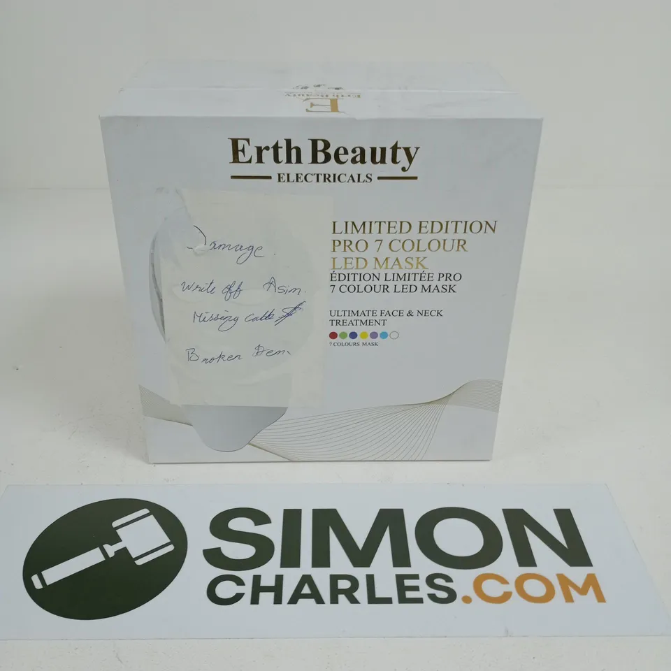 ERTH BEAUTY ELECTRICALS LIMITED EDITION PRO 7 COLOUR LED MASK