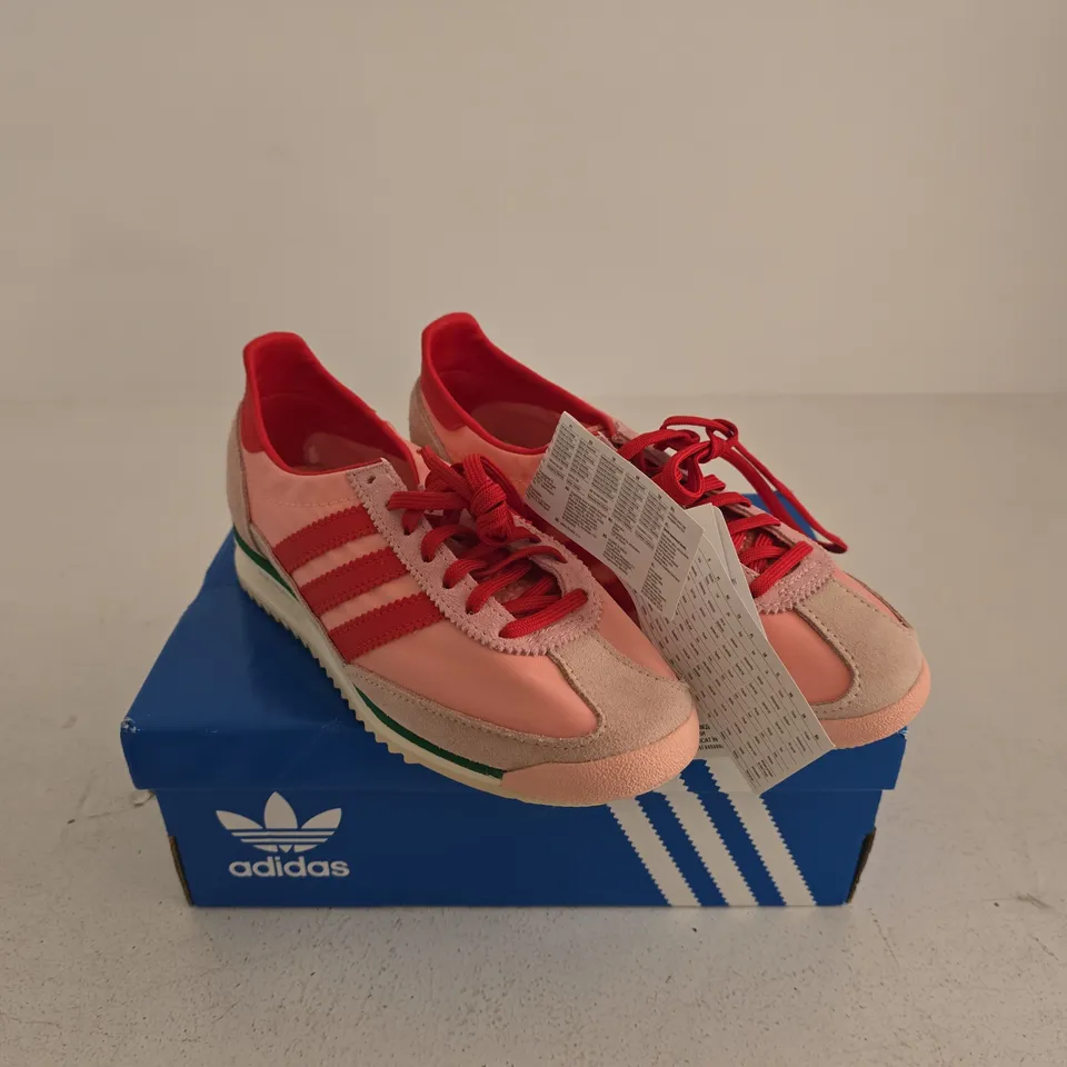 ADIDAS PINK/RED WOMENS TRAINER UK 3 BOXED