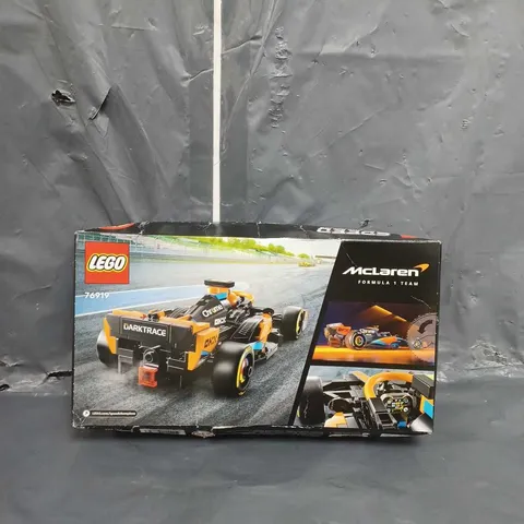 BOXED LEGO SPEED CHAMPION 2023 MCLAREN F1 RACE CAR - 76919