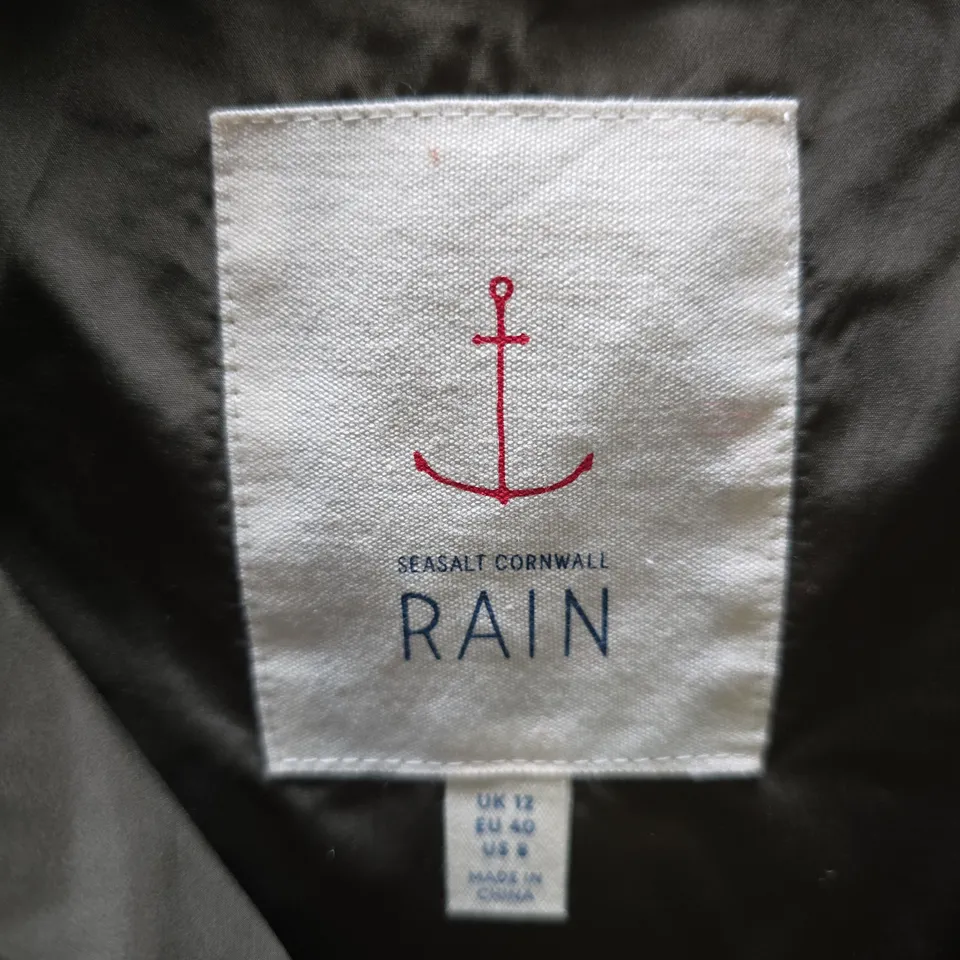 SEASALT CORNWALL RAIN WOMEN'S PADDED COAT - OLIVE, UK 12