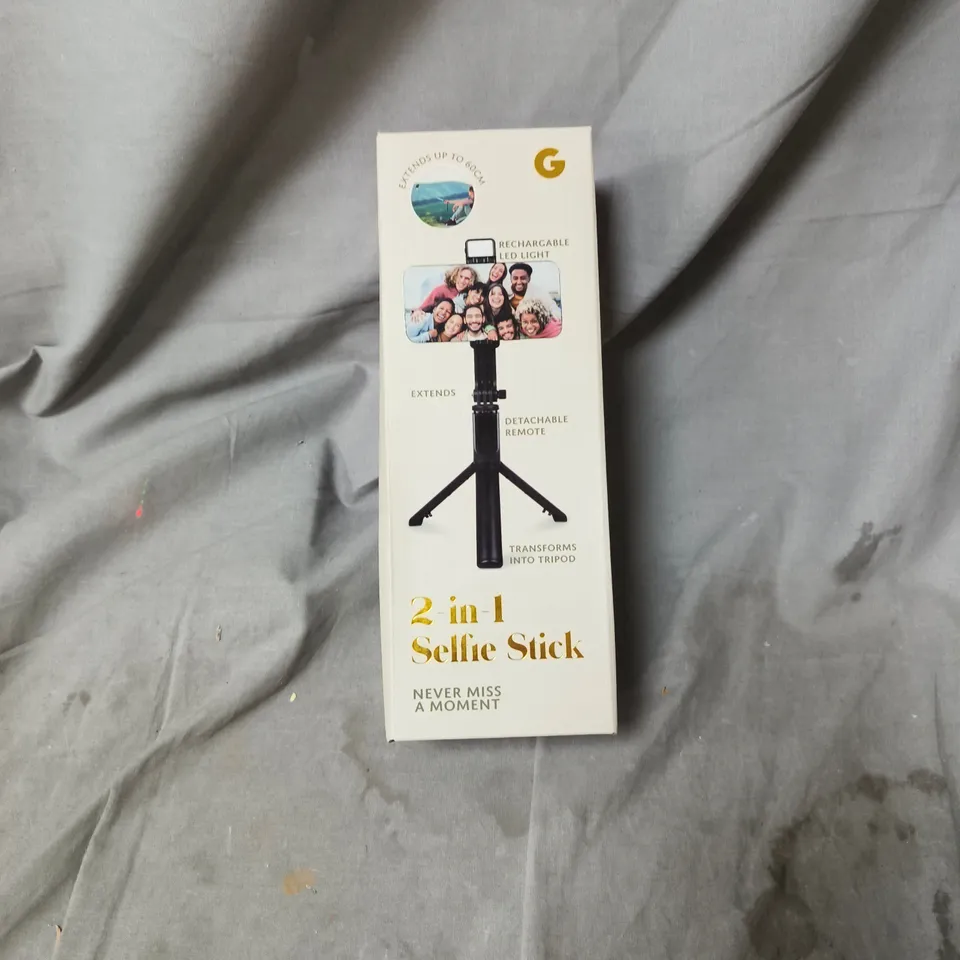 2-IN-1 SELFIE STICK WITH TRIPOD – EXTENDABLE SMARTPHONE HOLDER. SEALED