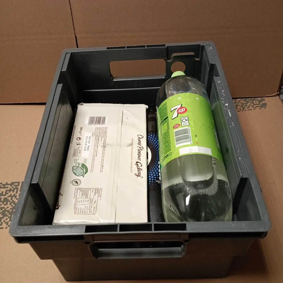 APPROXIMATELY 3 ASSORTED FOOD AND DRINK ITEMS TO INCLUDE PEPSI MAX 2L, GALAXY 360G ETC