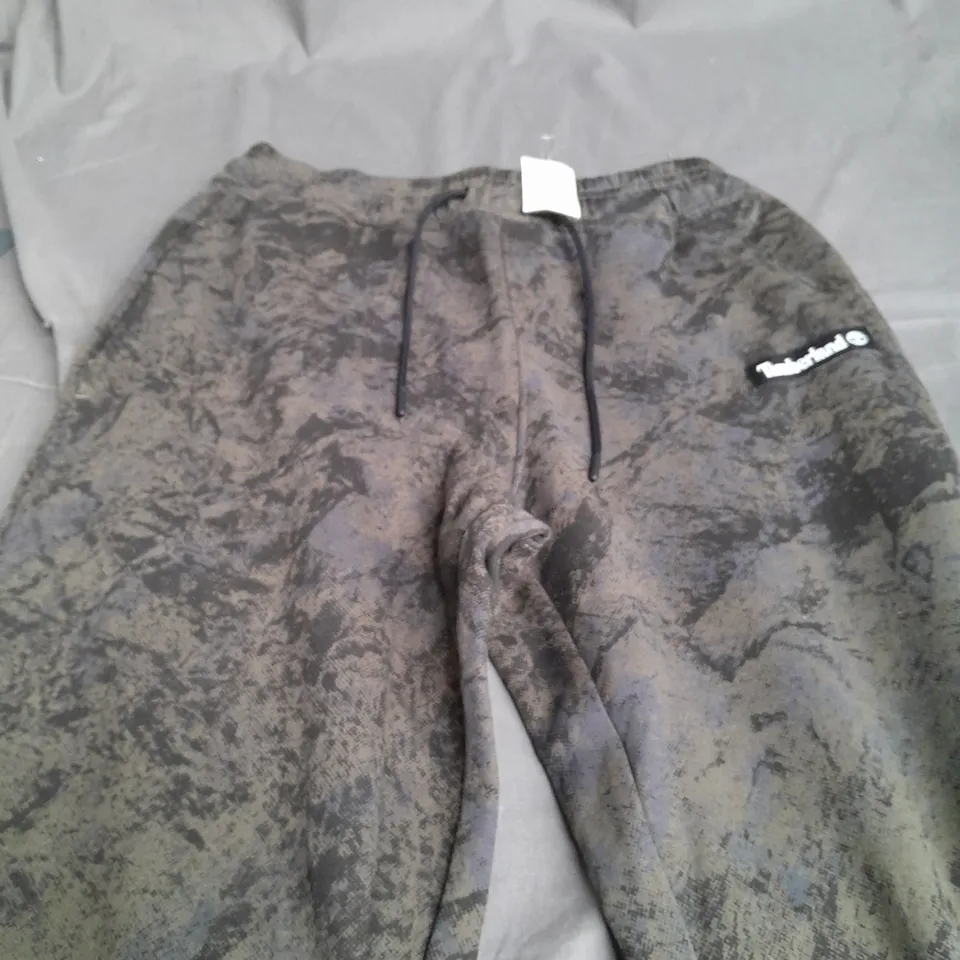 TIMBERLAND CAMO TRACKSUIT PANTS - SMALL