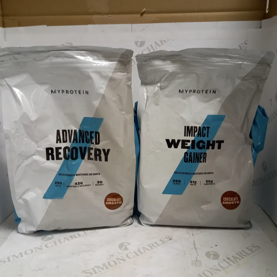 MYPROTEIN IMPACT WEIGHT GAINER 2.5KG + ADVANCED RECOVERY 2.5KG