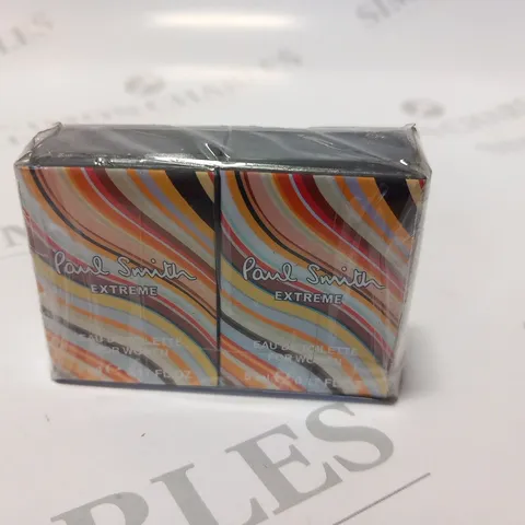 2 BOXED PAUL SMITH EXTREME EAU DE TOILETTE FOR WOMEN 5ML