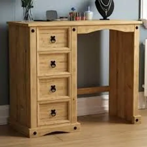 BOXED VIDA DESIGNS CORONA 4 DRAWER PINE DRESSING TABLE