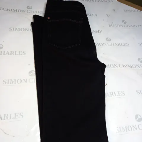 M&S BLACK DENIM JEANS SIZE 10