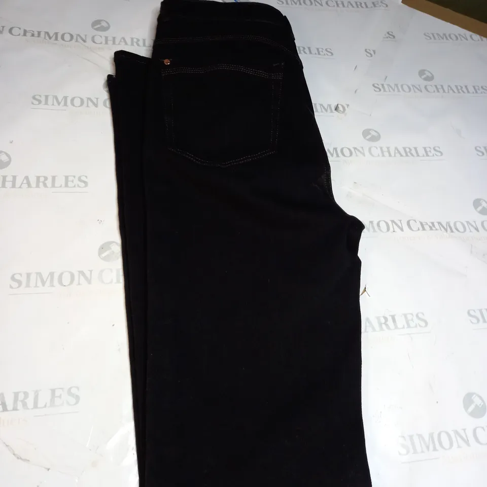 M&S BLACK DENIM JEANS SIZE 10 