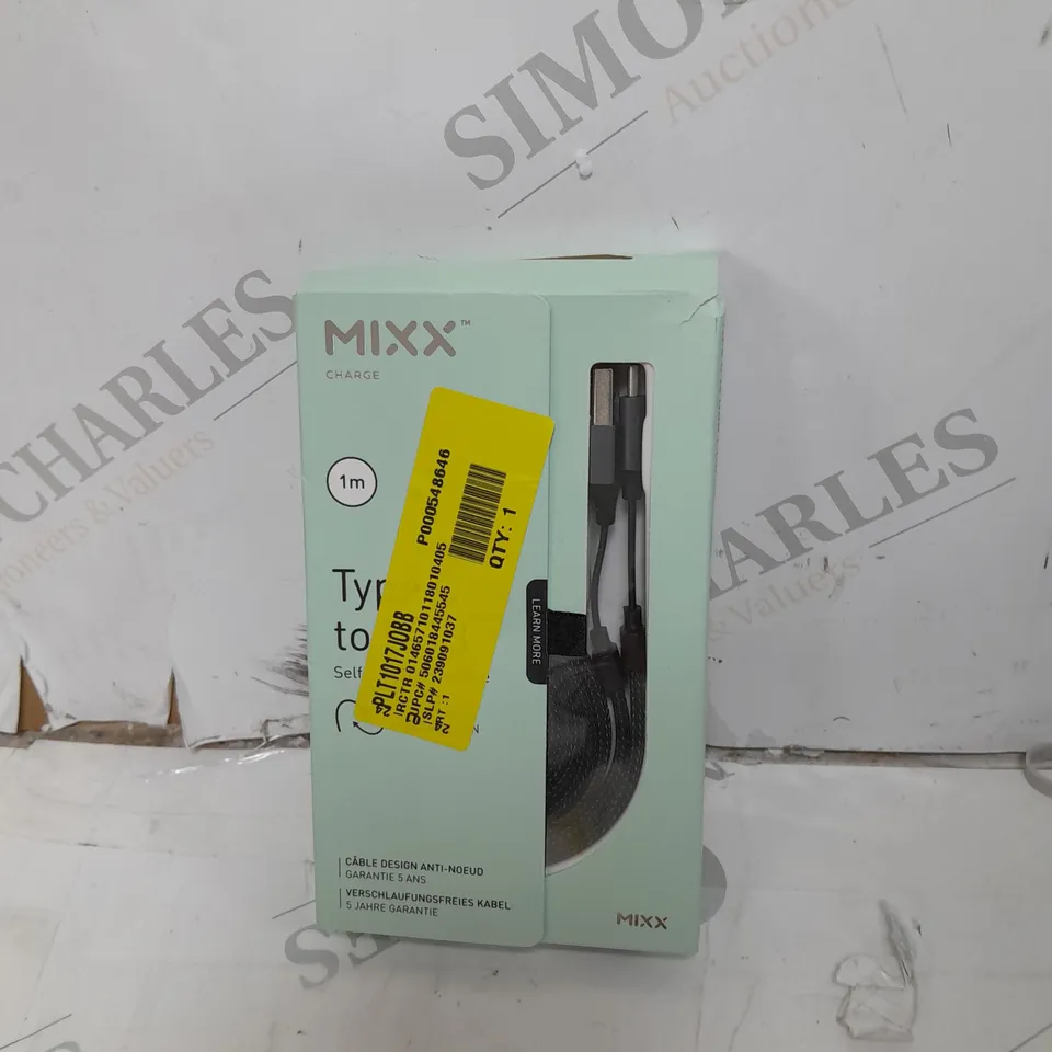 MIXX CHARGE 1M SELF COIL TRAVEL CABLE TYPE C TO USB