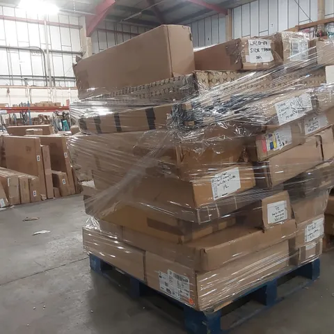 PALLET CONTAINING A LARGE QUANTITY OF ASSORTED DESIGNER FURNITURE PARTS