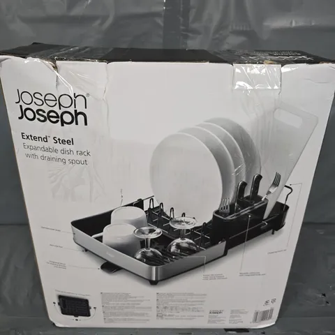 BOXED JOSEPH JOSEPH EXTEND STEEL DISH RACK