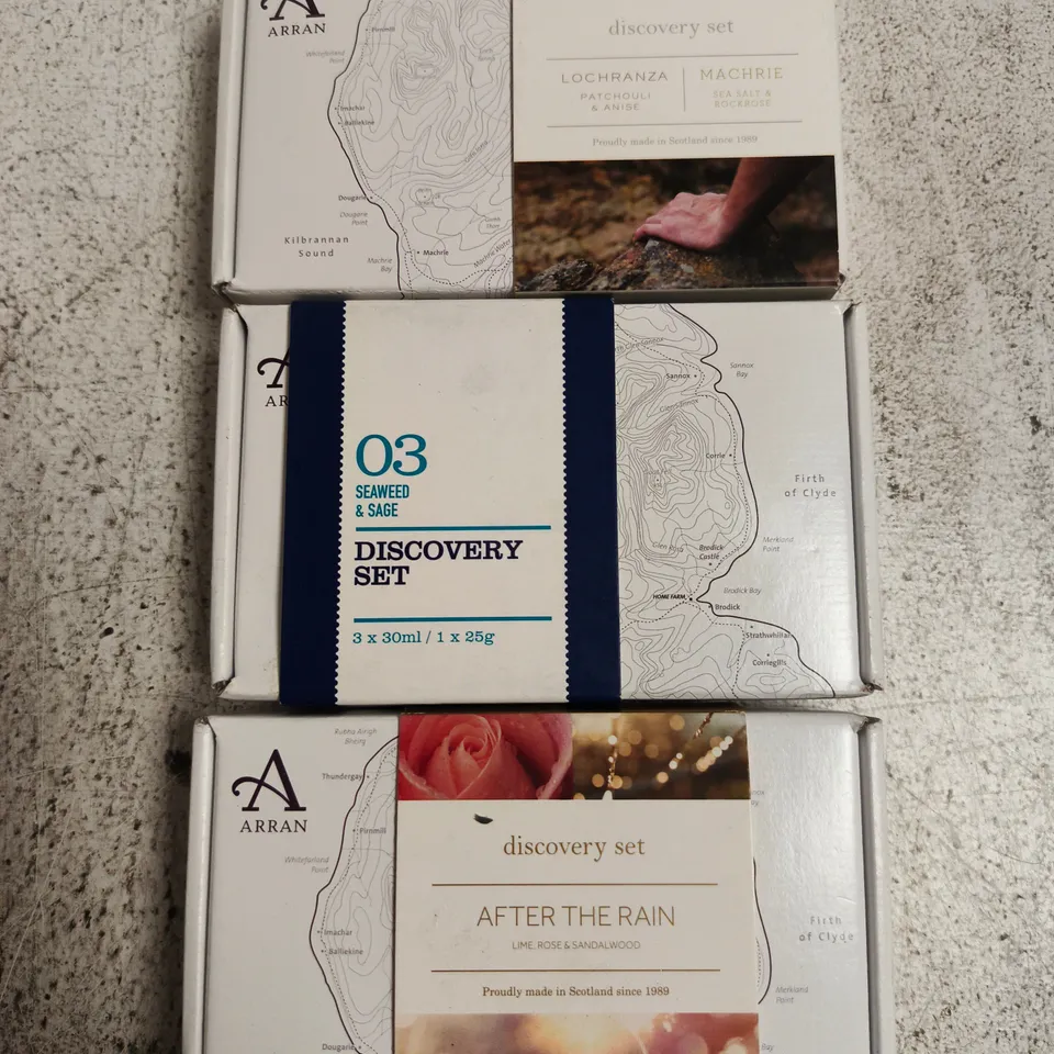 3 ASSORTED ARRAN DISCOVERY SETS
