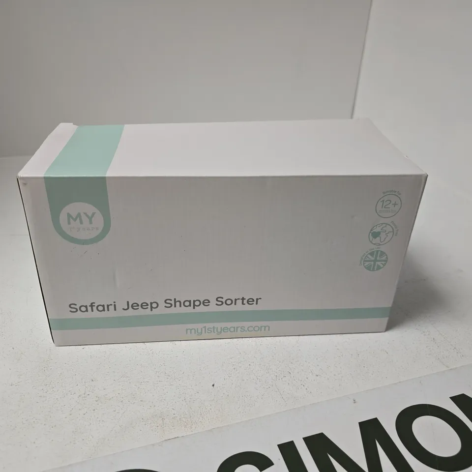 MY 1ST YEAR SAFARI JEEP SHAPE SORTER – WOODEN BABY TOY