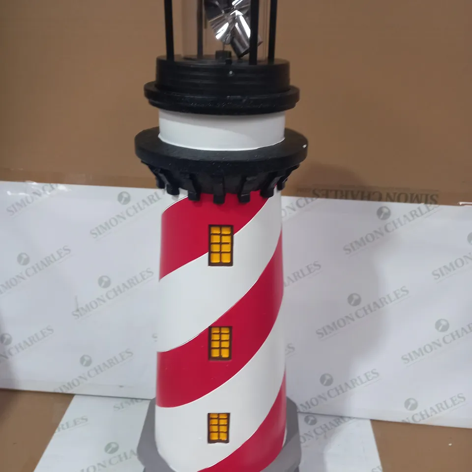 GARDEN REFLECTIONS XL SOLAR ROTATING 80CM LIGHTHOUSE