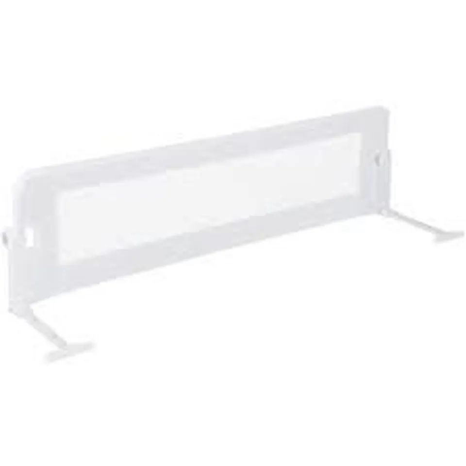 BOXED FOLDABLE BED RAIL TODDLERS 152CM SWING DOWN BABY BED GUARD RAIL-WHITE 