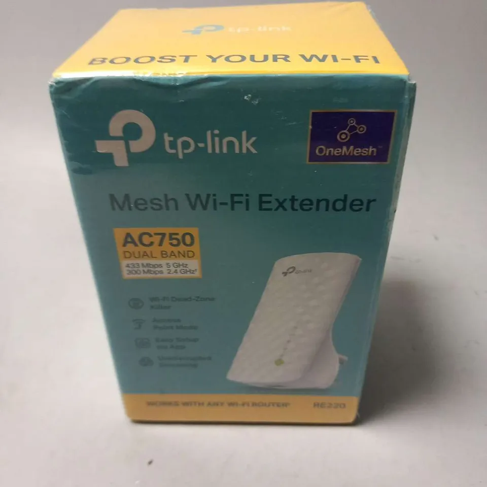 BOXED AND SEALED TP LINK MESH WI FI EXTENDER