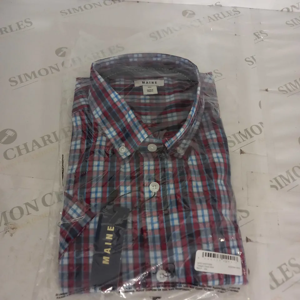 MAINE TWILIGHT CHECK SHIRT SIZE XXL 