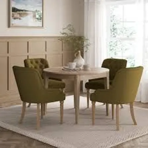 BOXED BROMLEY II ROUND TO OVAL EXTENDING DINING TABLE - OAK EFFECT