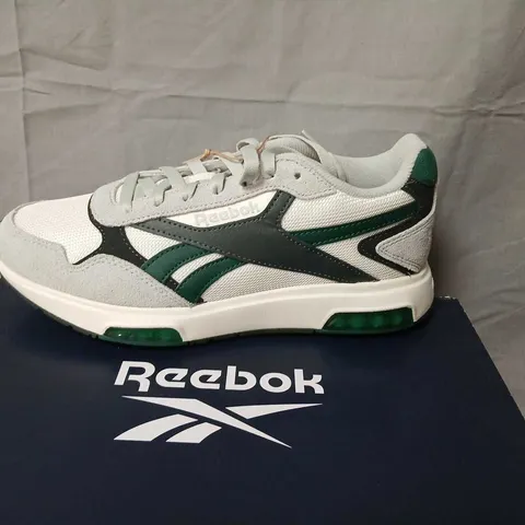REEBOK GLIDE DMX UNISEX RUNNING SHOES – CHALK/GREEN (US 6)
