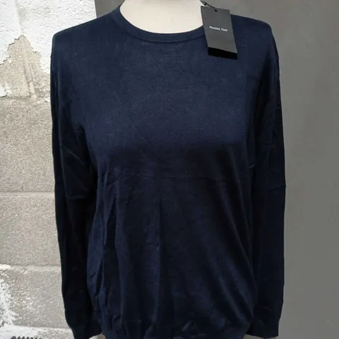 MASSIMO DUTTI NAVY KNIT JUMPER- SIZE M