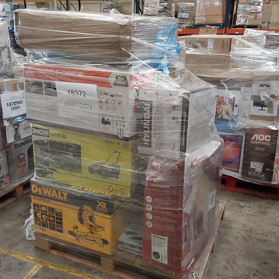 PALLET OF APPROXIMATELY 16 UNPROCESSED RAW RETURN HOUSEHOLD AND ELECTRICAL GOODS TO INCLUDE;