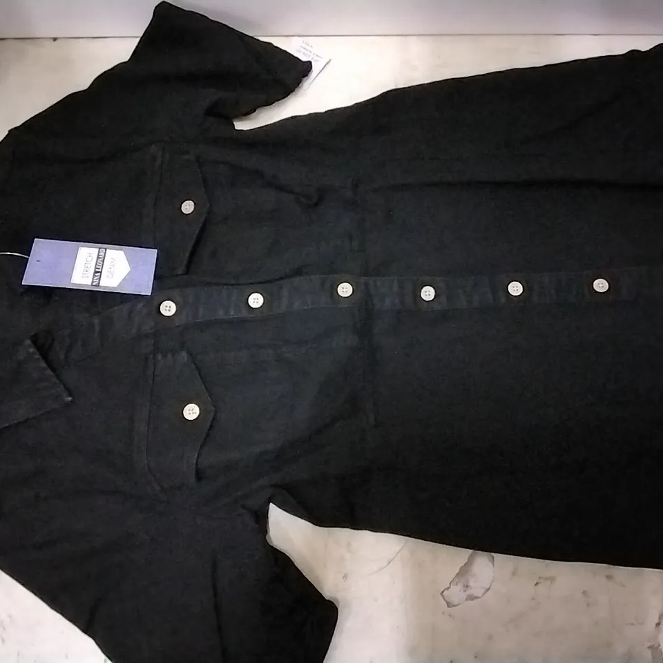 BOX CONTAINING NINA LEONARD DENIM DRESS SIZE M , 12 PCS 