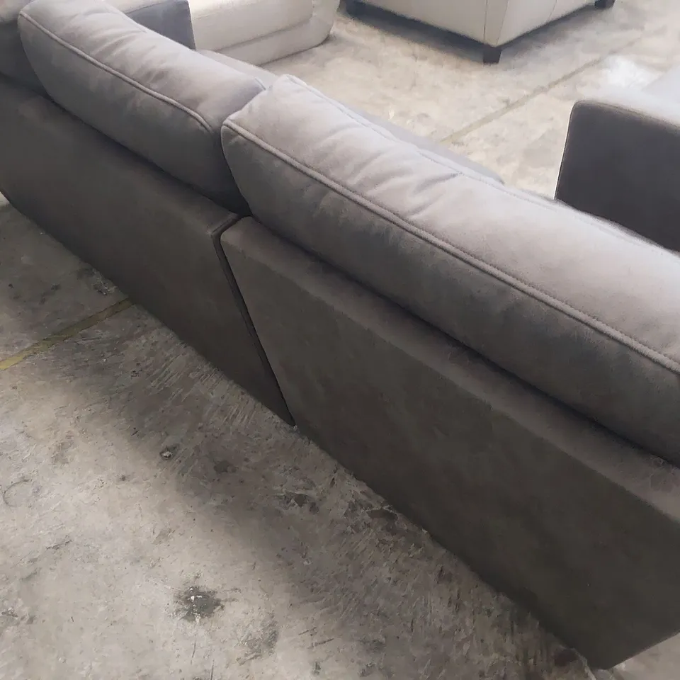 DESIGNER CORNER GROUP CHARCOAL LEATHER 
