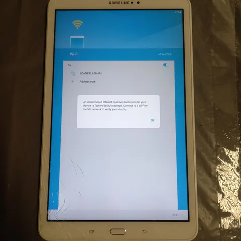 SAMSUNG GALAXY TAB A 10.1 SM-T580 IN WHITE