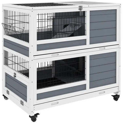 BOXED RABBIT HUTCH