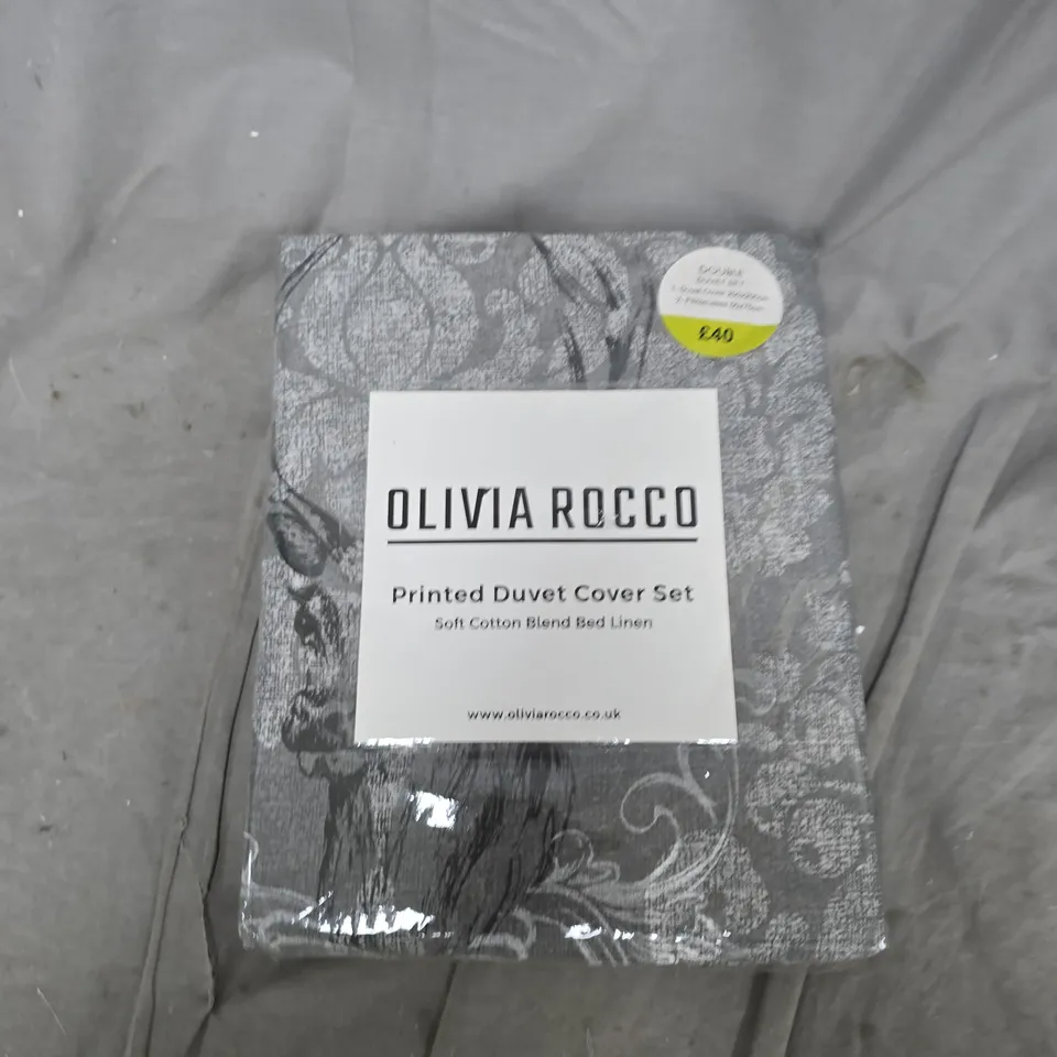 OLIVIA ROCCO PRINTED DUVET COVER SET – DOUBLE