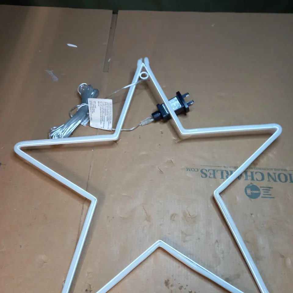 JOHN LEWIS PURE WHITE NEON LED STAR LIGHT