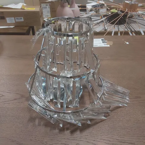 1-LIGHT 30CM CRYSTAL MOUNT CEILING LIGHT