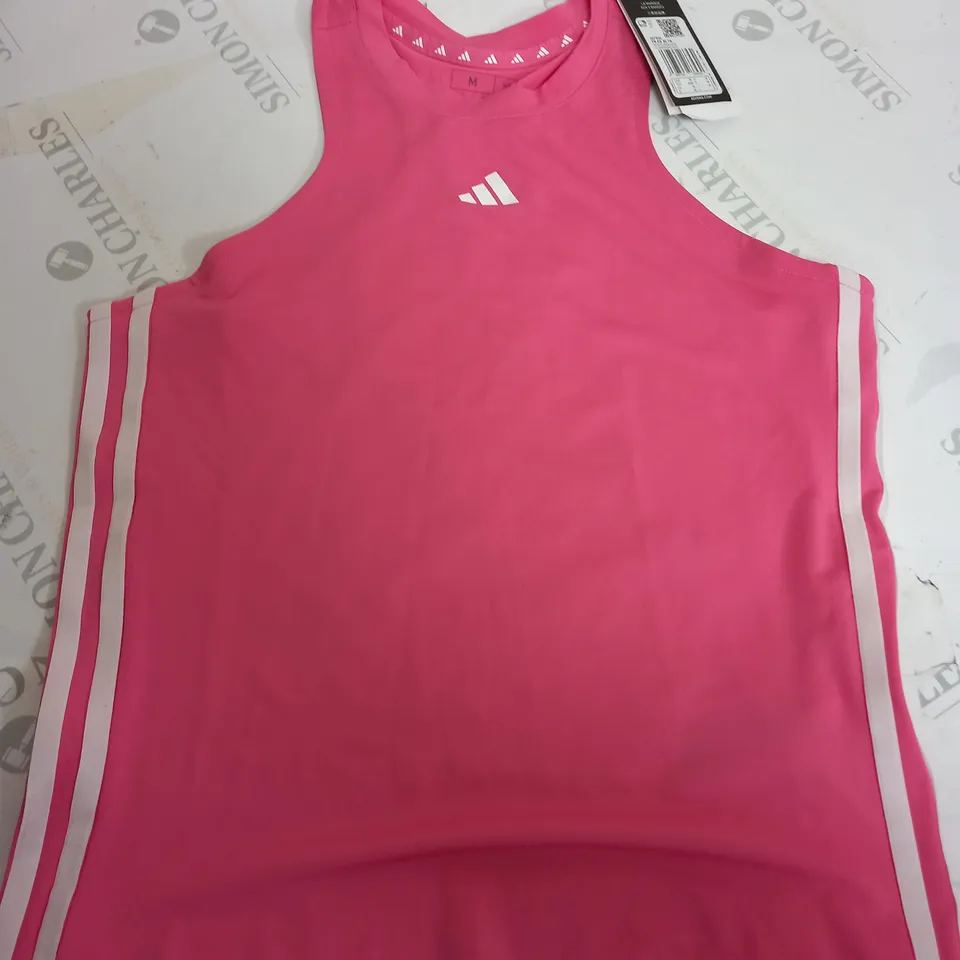 ADIDAS SLIM FIT VEST IN PINK - UK MEDIUM