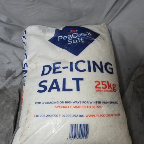 PEACOCK SALT DE-ICING SALT 25KG BAG