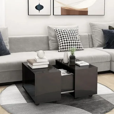 BOXED EXTENDABLE WHEEL COFFEE TABLE (1 BOX)