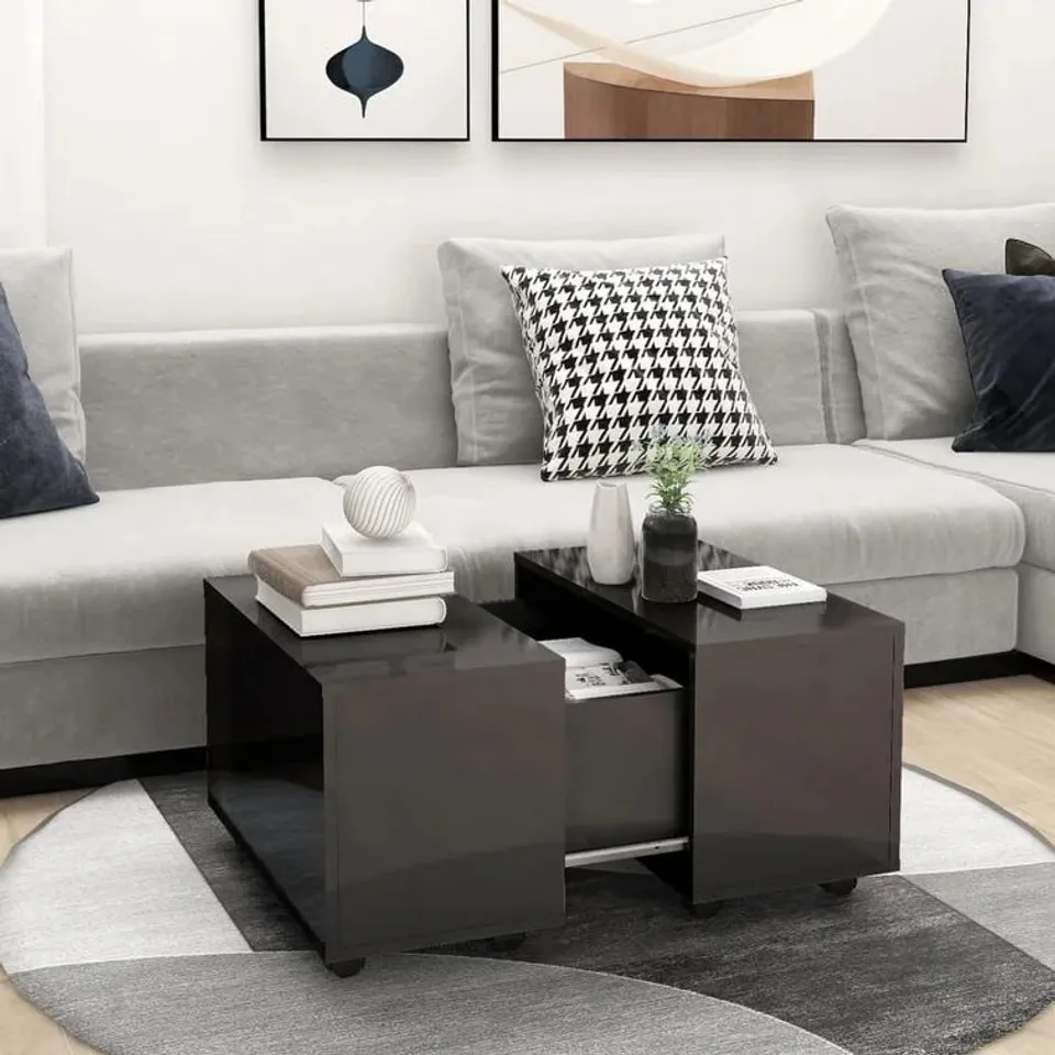 BOXED EXTENDABLE WHEEL COFFEE TABLE (1 BOX)