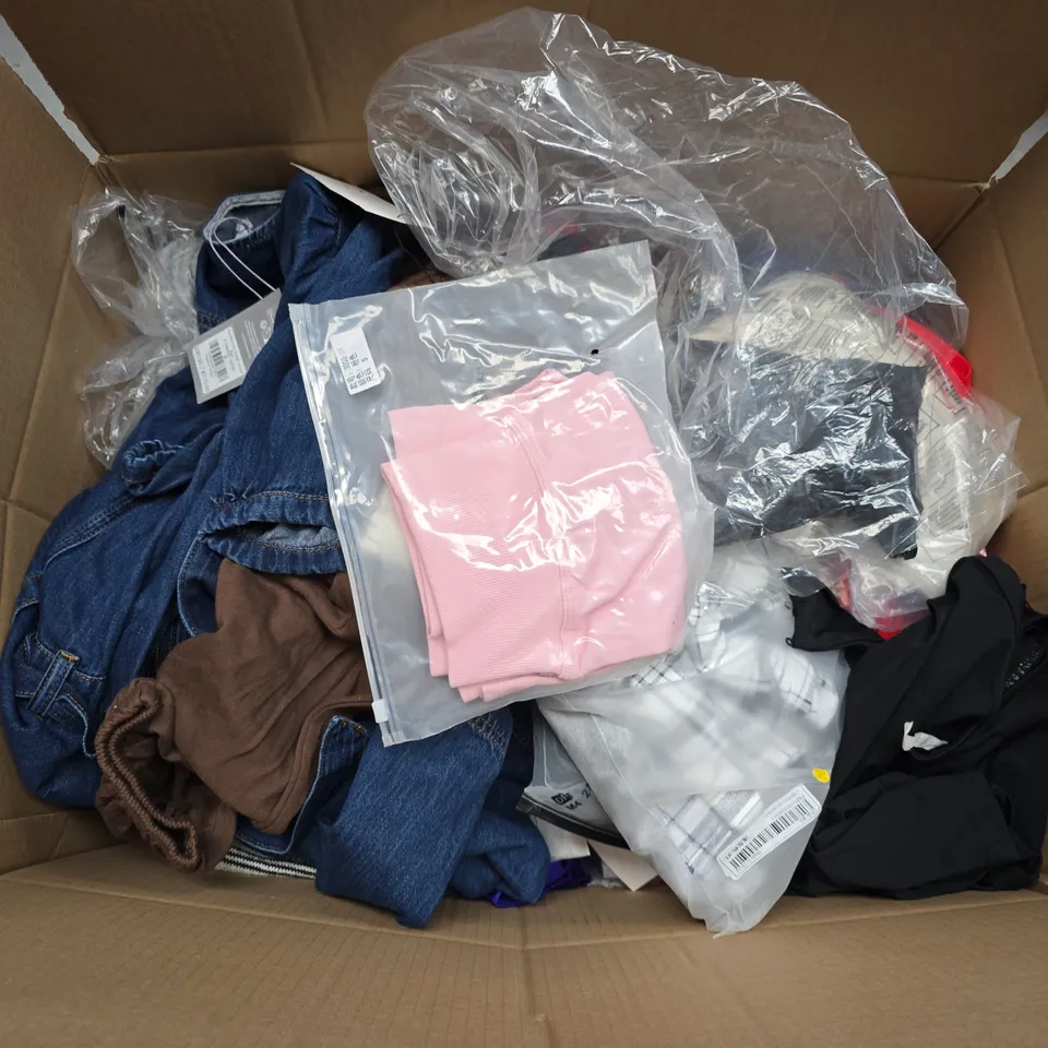 APPROXIMATELY 20 ASSORTED CLOTHING AND FASHION PRODUCTS IN VARIOUS STYLES AND SIZES - COLLECTION ONLY