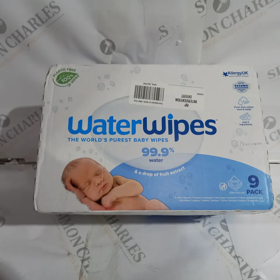 SEALED WATER WIPES BABY WIPES 9 PACKS 