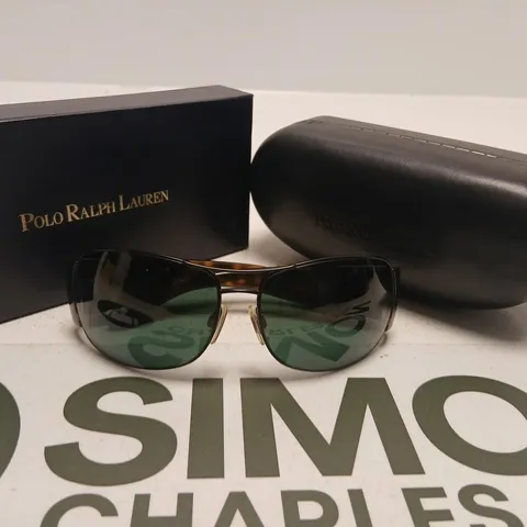 POLO RALPH LAUREN SUNGLASSES – TORTOISESHELL FRAME, GREEN LENSES – MADE IN ITALY