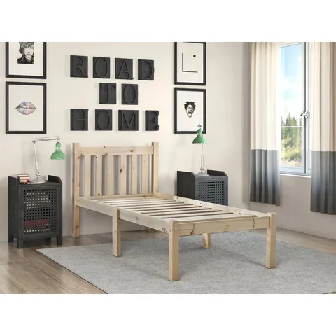BOXED VALERIE HEAVY DUTY SOLID PINE 3FT BED FRAME