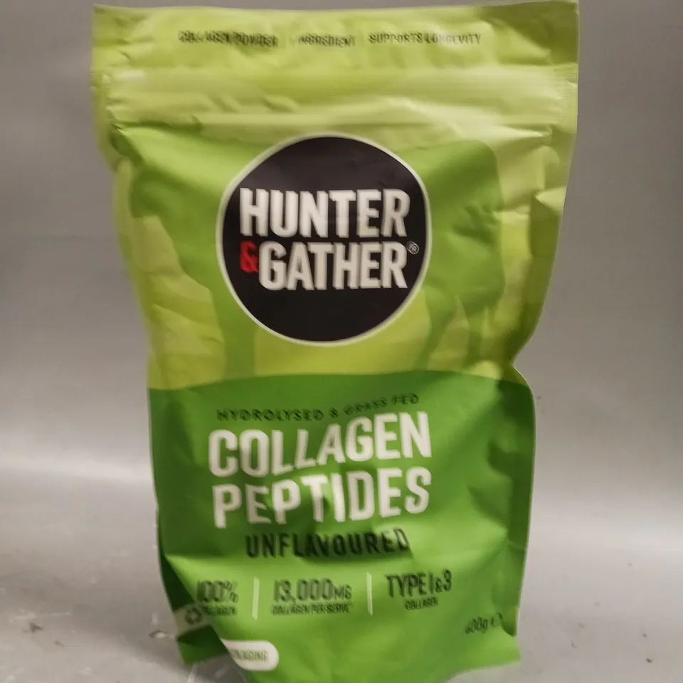 SEALED HUNTER & GATHER COLLAGEN PEPTIDES - UNFLAVOURED - 400G