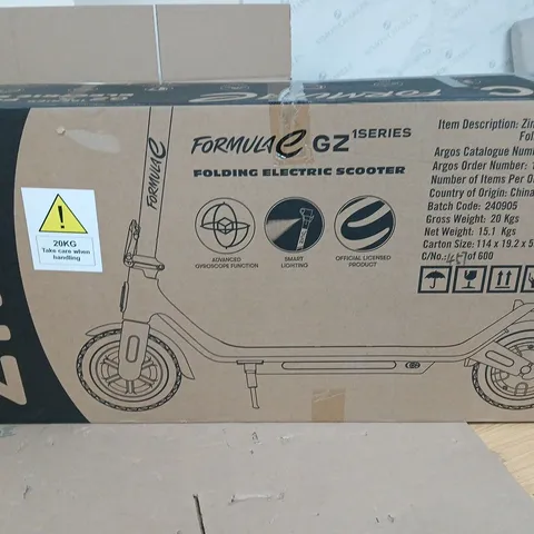 ZINC FORMULA E GZ 1SERIES FOLDING ELECTRONIC SCOOTER 