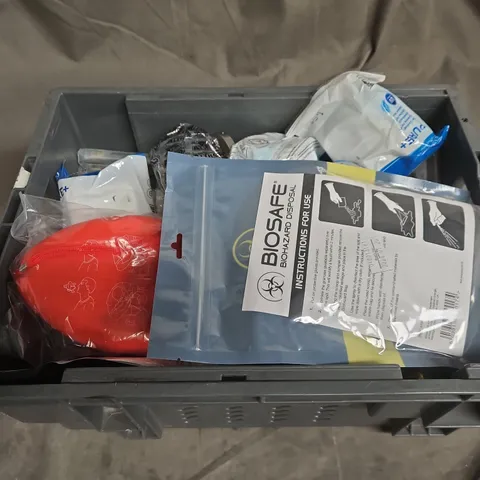 APPROXIMATELY 10 ASSORTED HOUSEHOLD ITEMS TOO INCLUDE FILTER CARTRIDGE , BIOHAZARD DISPOSAL PACK , ETC 