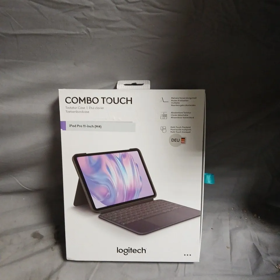 LOGITECH COMBO TOUCH KEYBOARD CASE FOR IPAD PRO 11-INCH (M4) – BOXED