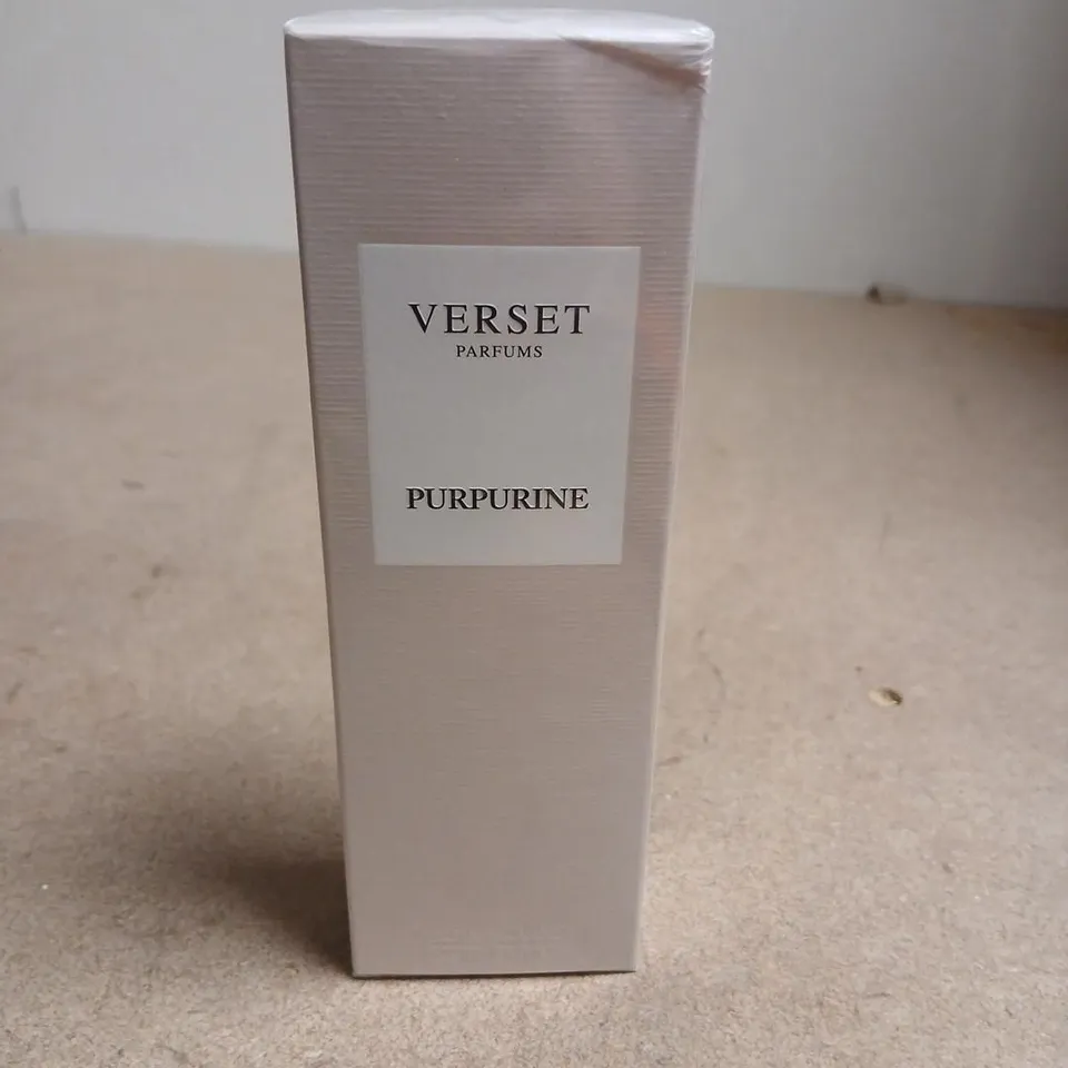 BOXED AND SEALED VERSET PARFUMS PURPURINE EAU DE PARFUM 50ML